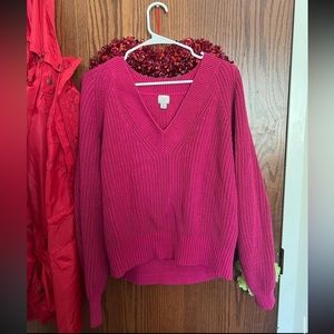 Pink sweater from target, size L